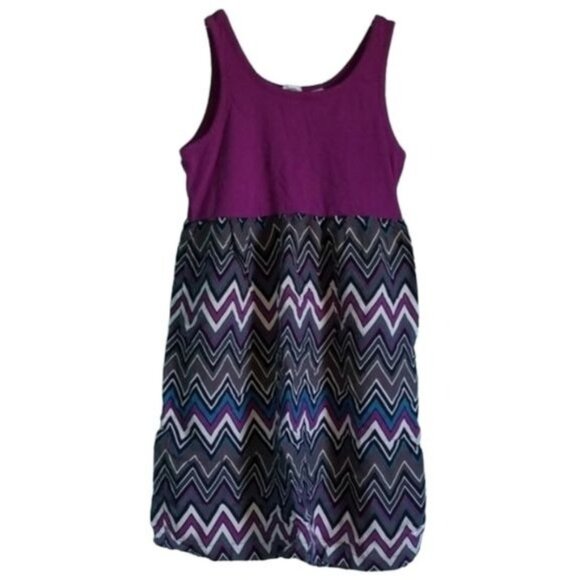 Roxy Other - Dress Roxy Big Girl Purple Tank SLEEVELESS Chevron Kids Large YOUTH